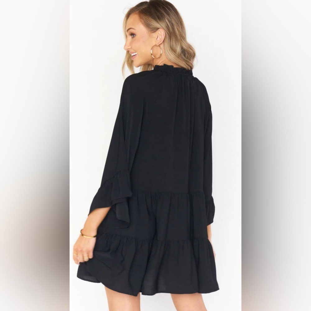 Show Me Your MuMu Black Ruffle Mini Dress - Picture 2 of 4